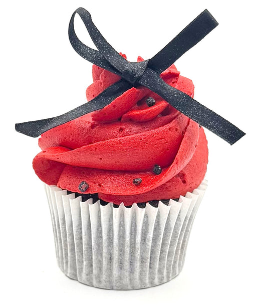 Velvet Red Elegance Cupcake