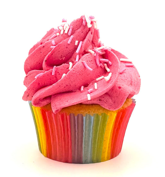Rainbow Burst Cupcake